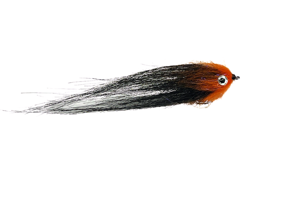 JA Black/Orange Head Craft Fur Baitfish Fly