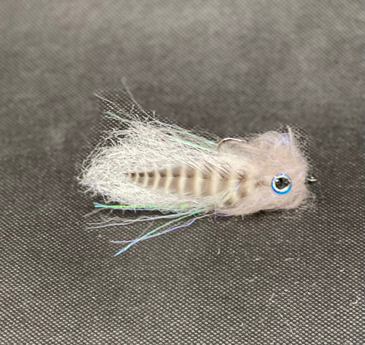 Everglades Grizzly Hackle Finger Mullet Gray with Weed Guard