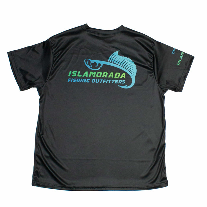 Islamorada Fishing Outfitters Short Sleeve Sun Shirt Black