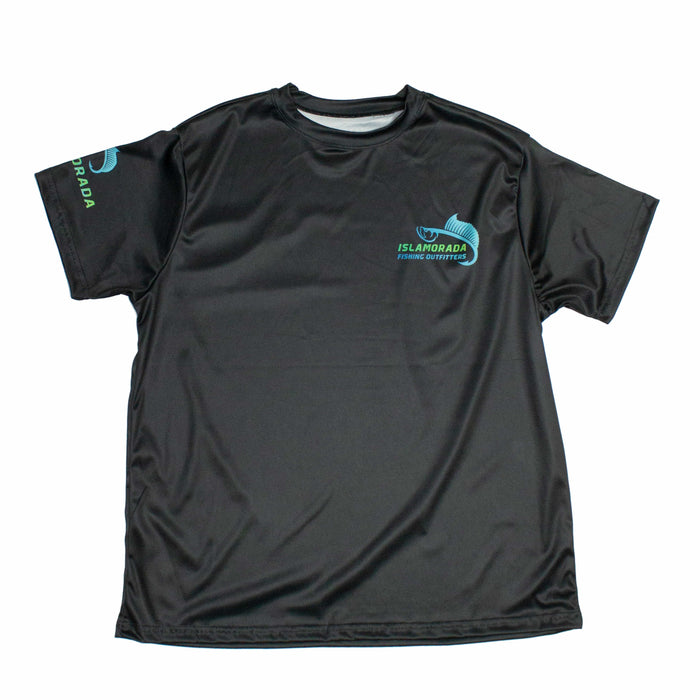 Islamorada Fishing Outfitters Short Sleeve Sun Shirt Black