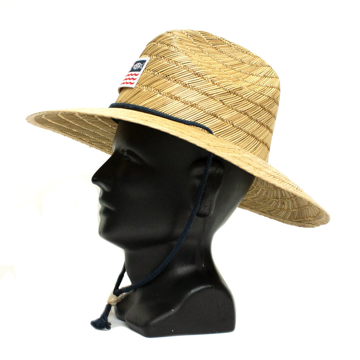 AFTCO American Flag Straw Hat — Islamorada Fishing Outfitters